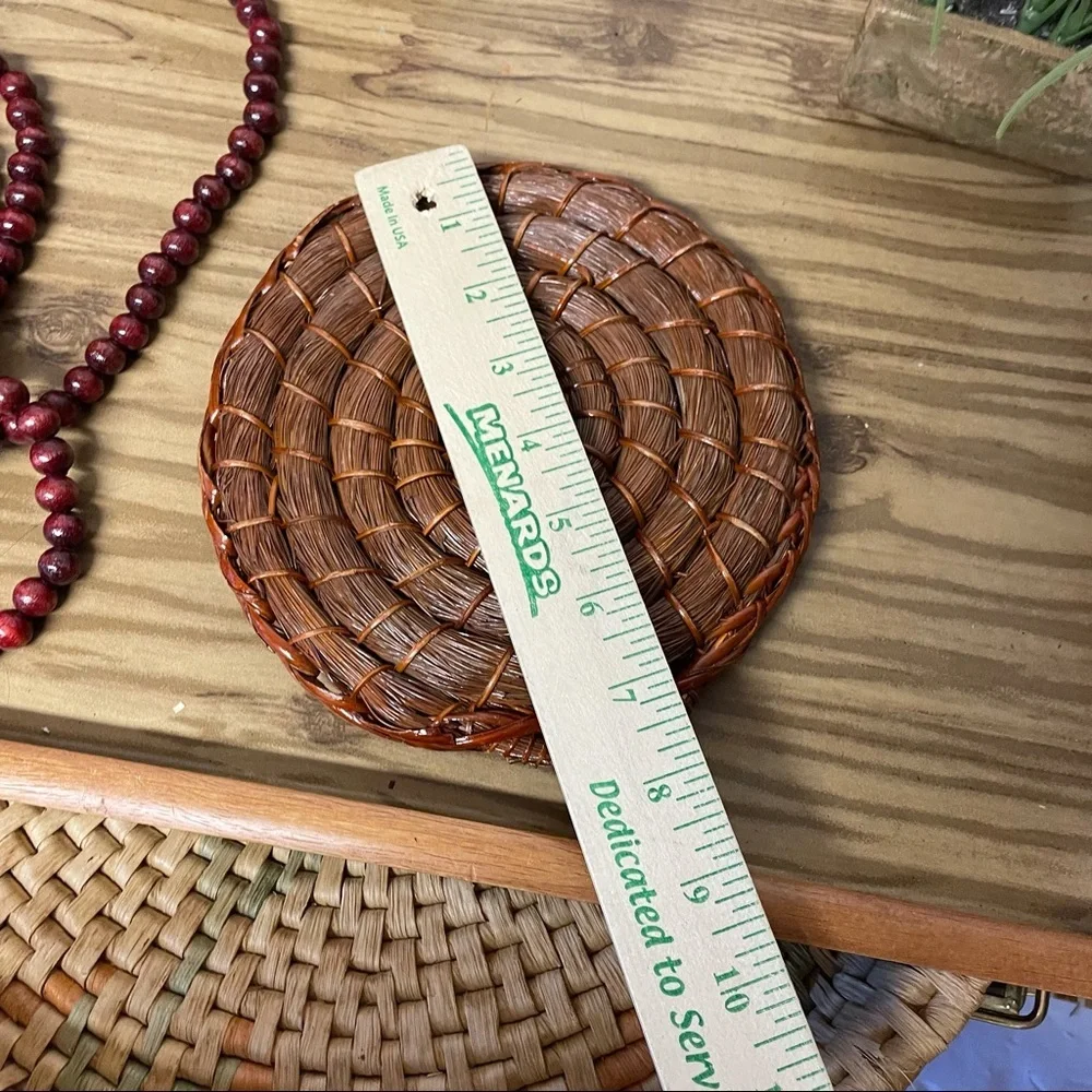 Set of 2 Bohemian Pine needle trivets